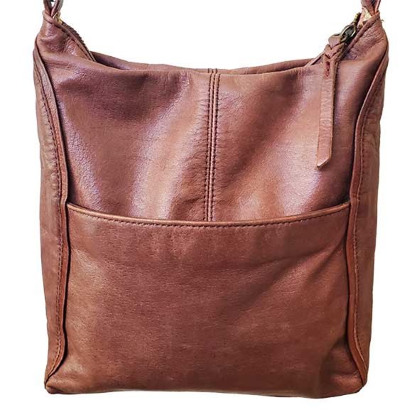 The Sak Leather/Weave Crossbody Purse - Picture 2 of 7